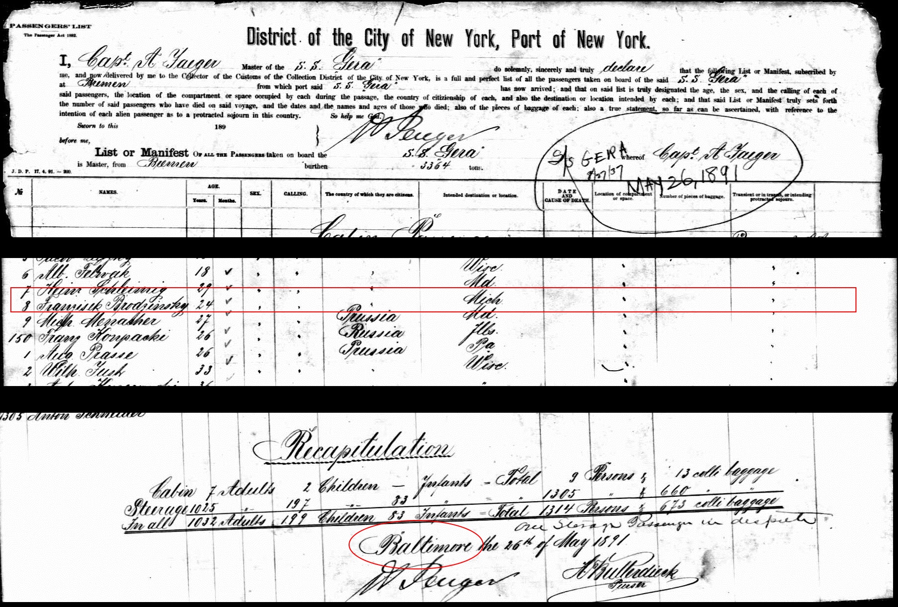 Frank Brodzinski Psgr List