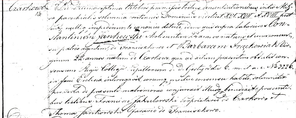 Constantin Jankowski marriage record