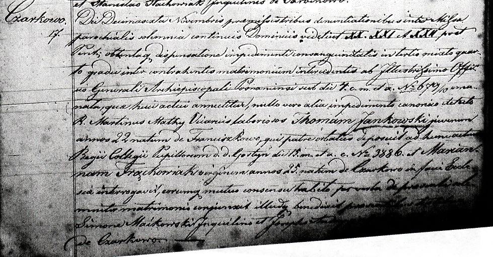 Marianna Frackowiak marriage record