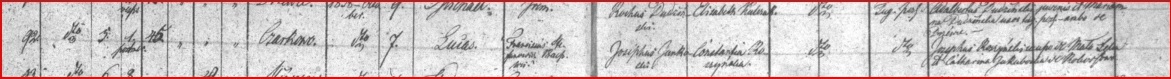 Lucas Jankowski (son of Joseph) baptism record