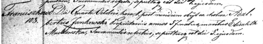 Adalbert Jankowski death record