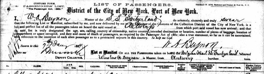 John Lewandowski Psgr List front page