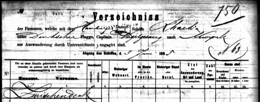 John Zielinski Hamburg Psgr List